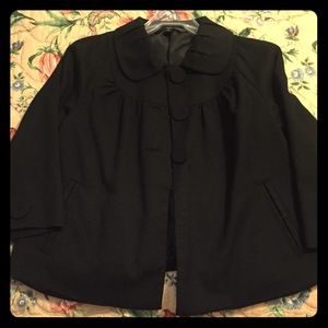 Black dressy/business jacket with 3/4 sleeves