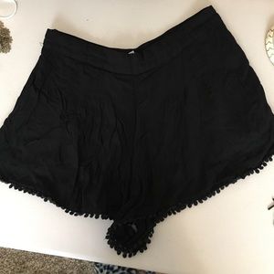 Black high waisted shorts