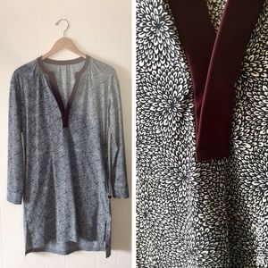 Prana floral & plum dress