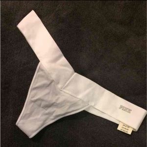White Seemless Thong from PINK
