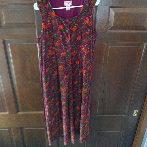 April Cornell Floral Maroon Jumper