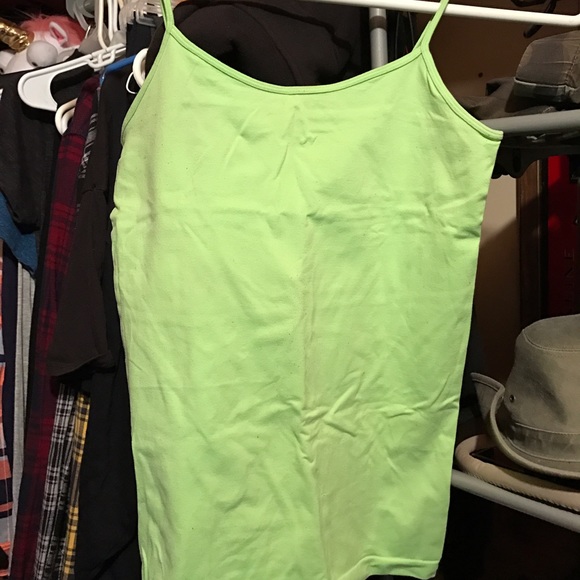 Neon green tank