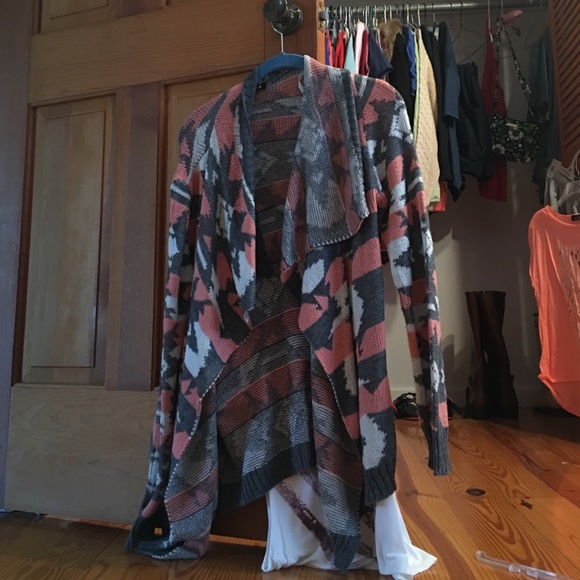 A very cute Aztec pattern sweater/cover up!