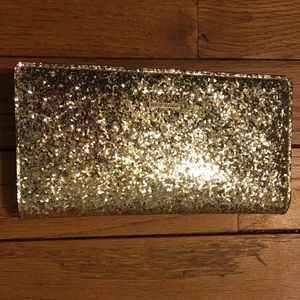 Kate Spade Stacy Wallet GOLD GLITTER