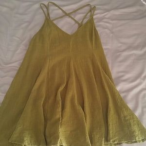 Olive strappy sundress