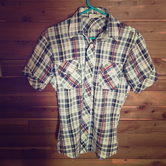 Alt-Country Retro Short Sleeved Button Down Shirt