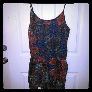 Beautiful Black Floral Print Romper