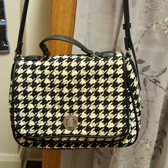 Vera Bradley Houndstooth & Leather Purse