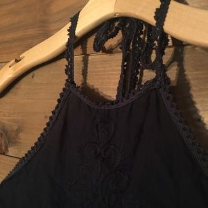 Tie Neck Halter Top.