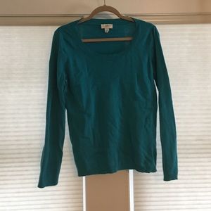 Ann Taylor Loft Teal Sweater