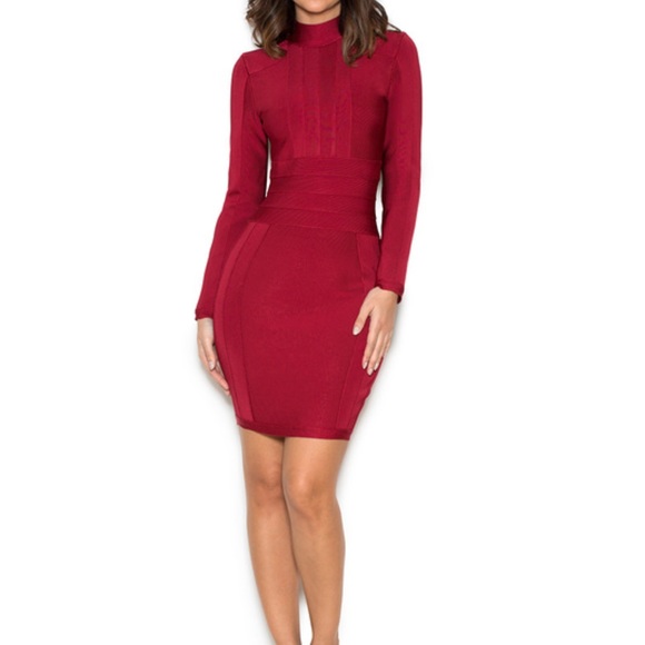 House of CB "Kammi" high neck bondage dress