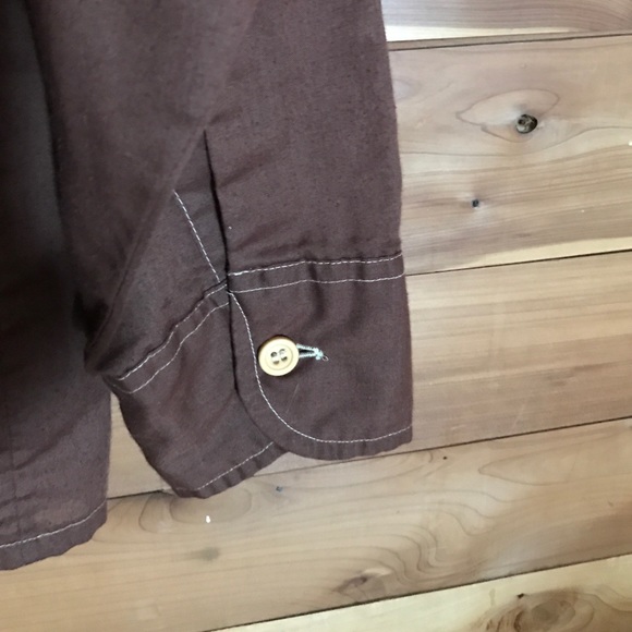 Vintage Brown Button Down Shirt - Picture 3 of 3