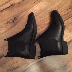 Black ankle booties