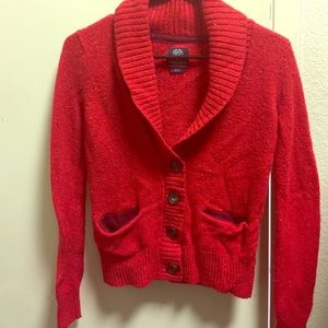 Red American Eagle Wool Sweater