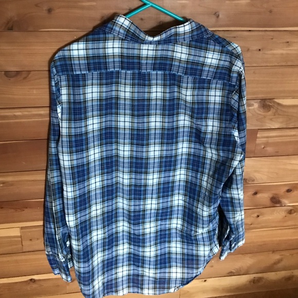 Blue Plaid Button Down shirt - Picture 2 of 2