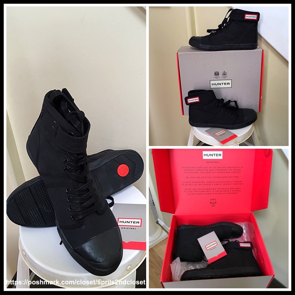 ❌SOLD❌HUNTER ORIGINAL BOOTS SNEAKERS BOOTIES - Picture 5 of 8