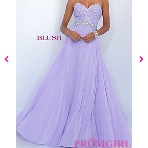 Blush Lavender Prom Dress from Promgirl
