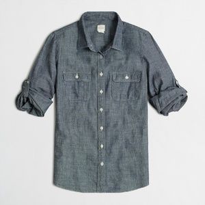 J crew chambray shirts (dark)