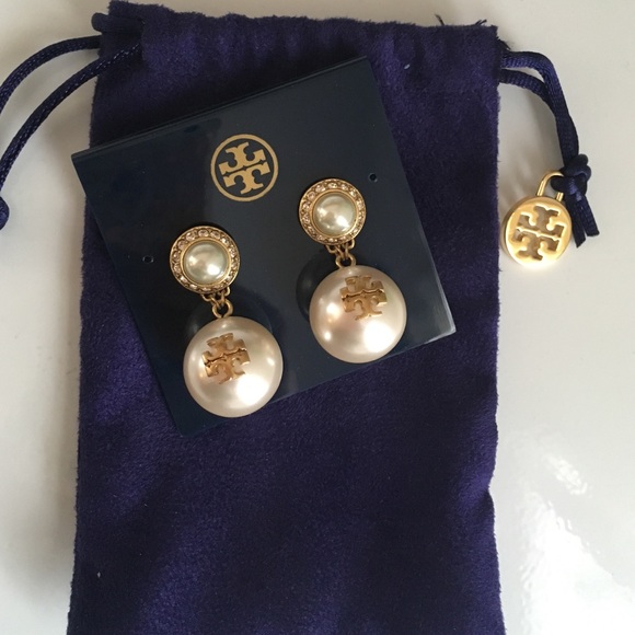 Tory Burch pearl drop earrings