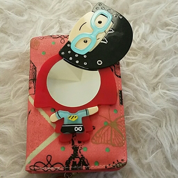 Beautiful woman wallet with front mirror - Picture 2 of 4