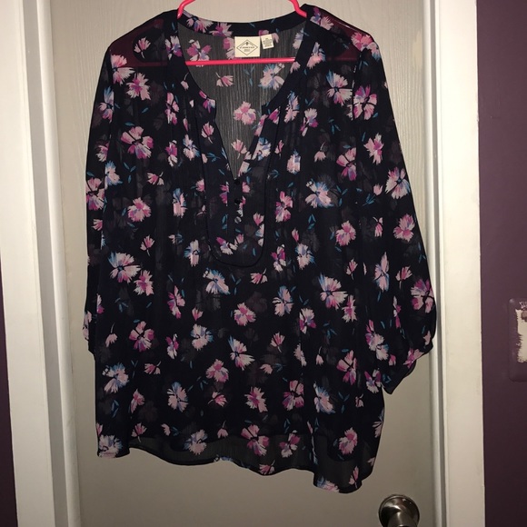 Flower blouse.