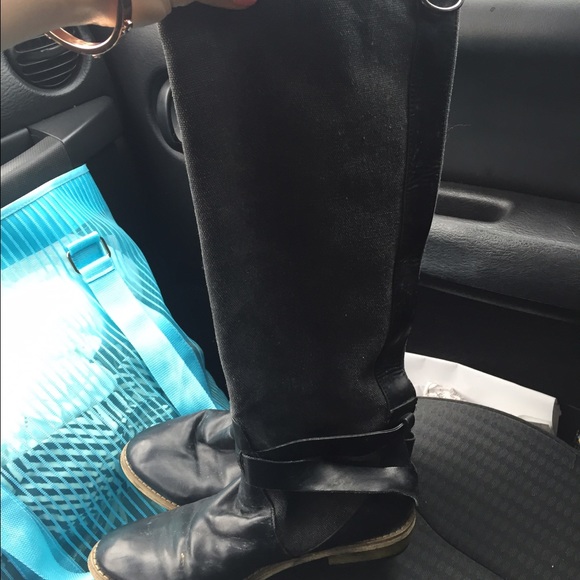 Urban outfitters black riding boot