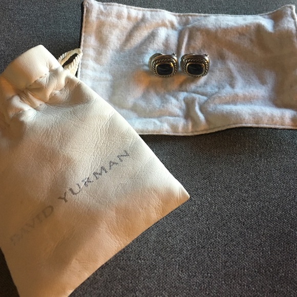 David Yurman Jewelry - David Yurman silver and black onyx earrings