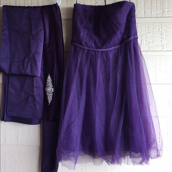 Vera Wang Short prom dress- Davids Bridal - Picture 2 of 2