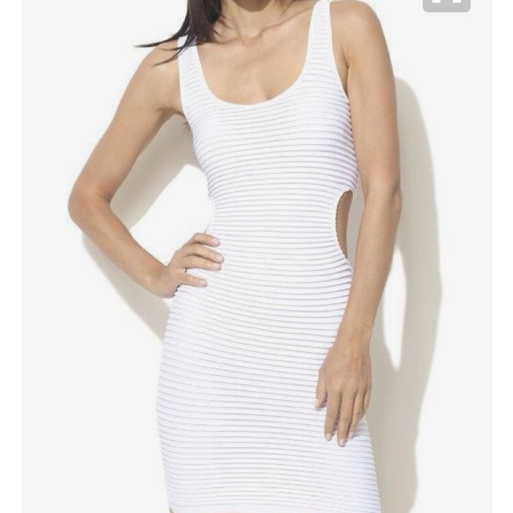 💚Arden B green side cut out mini dress💚