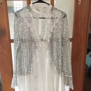 Free People flowing lace dress