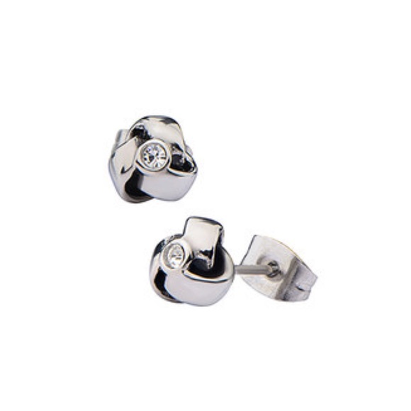 Stainless Steel Knot Stud Earrings