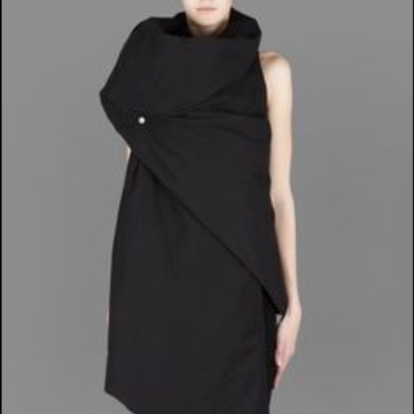 Rick Owens wrap puffer vest. Size IT42