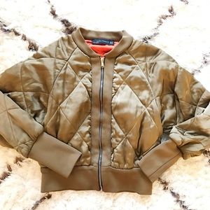 Zara quilted bomber jacket Zara quilted bomber jacket