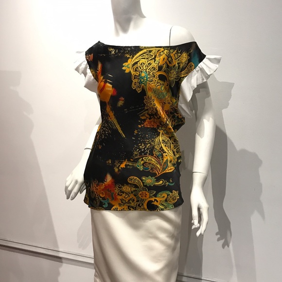 Calvin Tran original silk top - Picture 2 of 3
