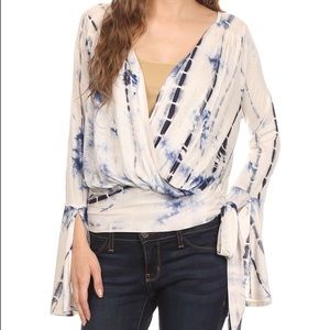 Tie die wrap top