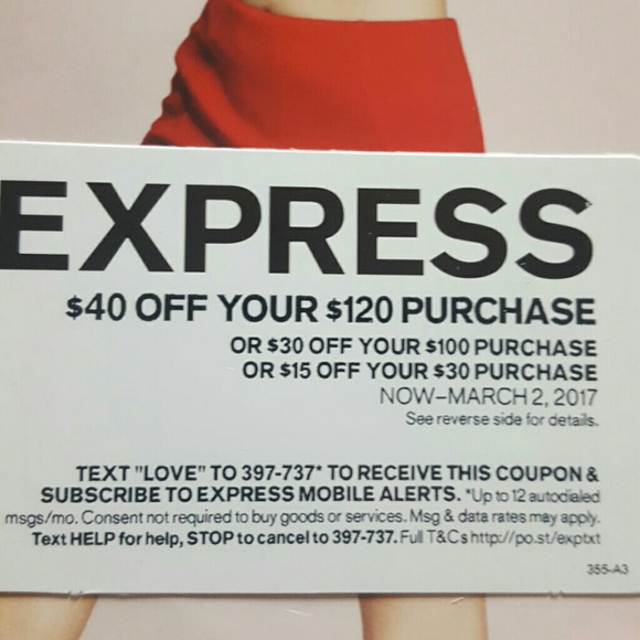 EXPRESS COUPONS - Picture 2 of 4