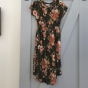 Green Floral dress