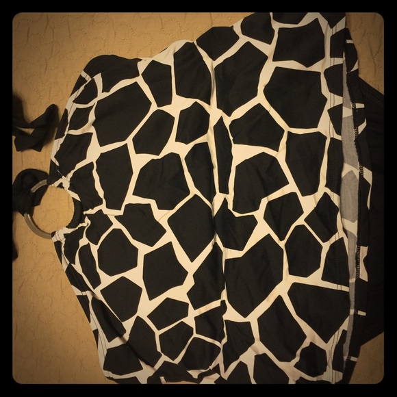 Giraffe print tankini