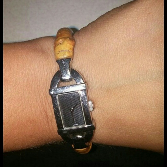 Ladies Gucci 6800L bamboo watch. - Picture 2 of 3