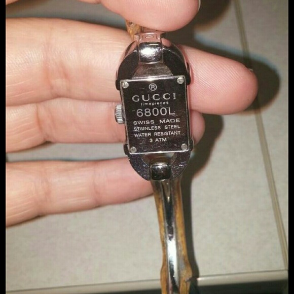Ladies Gucci 6800L bamboo watch. - Picture 3 of 3