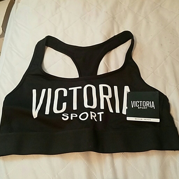 VSX black sports bra