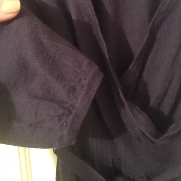 Purple sweater wrap dress - Picture 2 of 3