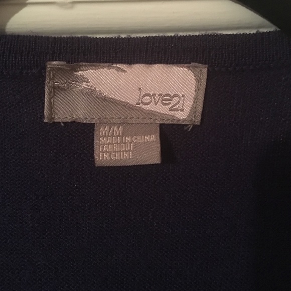 Purple sweater wrap dress - Picture 3 of 3