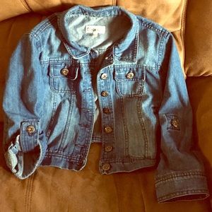 Denim half jacket