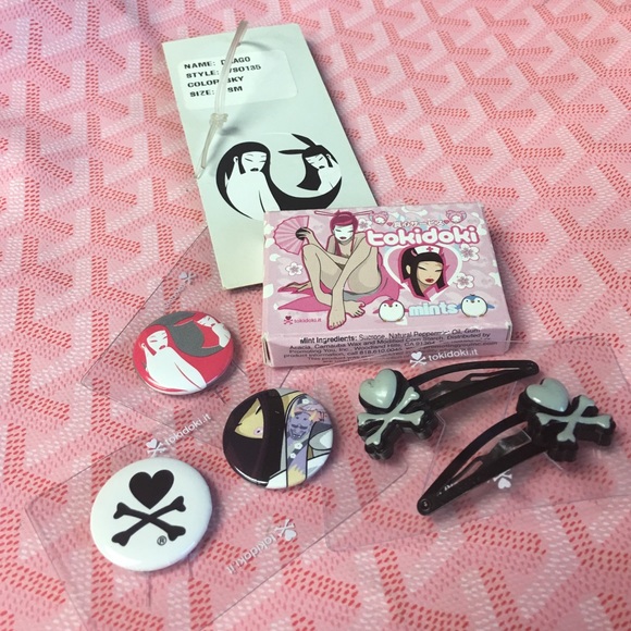 tokidoki Accessories - RARE TOKIDOKI PINS, HAIR CLIPS & MINTS