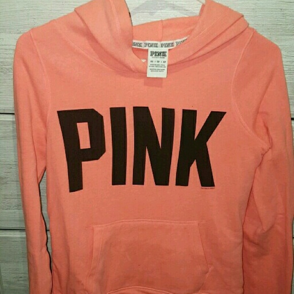 Pink pull over hoodie
