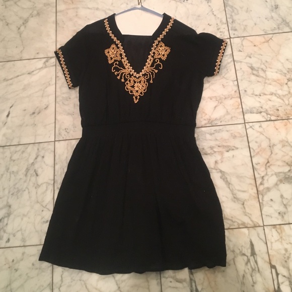Theme Black Beaded Dress