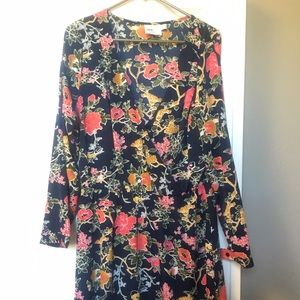 ASOS Curve faux wrap dress