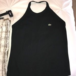 Lacoste black halter neck