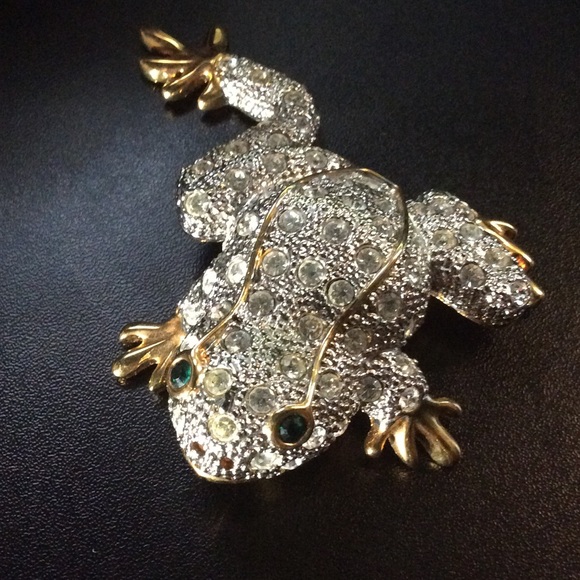 Fashion Jewelry | 3 1/2" XLarge Frog Pin - Picture 3 of 6